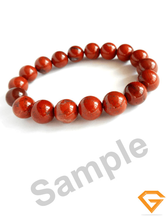 Natural Red Jasper Stone Bracelet 8 mm
